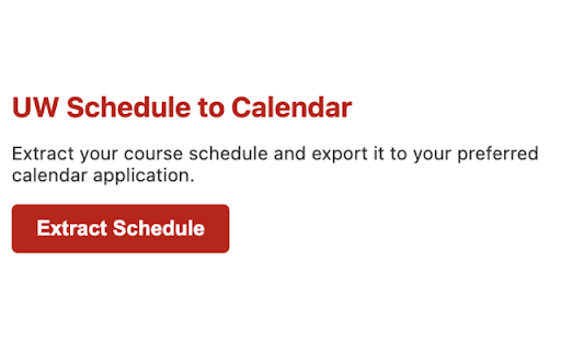 Bucky Scheduler :: Extract course schedules from UW-Madison enrollment site and export to Apple, Google, and Outlook calendars