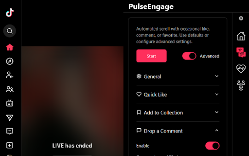 TikTok Liker :: TikTok Liker automatically scrolls, engages, exchanges follows, and taps hearts on TikTok videos and LIVEs — and much more.
