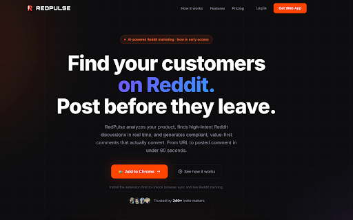 RedPulser :: Track your Reddit comment performance — Karma, upvotes, and replies