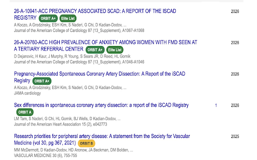 ORBIT Scholar Grade Overlay :: Displays ORBIT journal grades next to Google Scholar results.