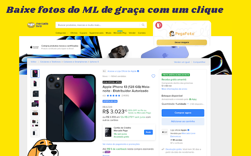 Pega-Foto :: Baixar fotos de produtos diretamente da página de produto.