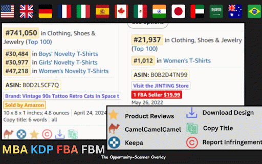AMZ Sniper PRO For Merch Amazon & KDP & fba & fbm :: AMZ Sniper is an all-in-one research and automation toolkit for Amazon creators, combining over 30 specialized features.
