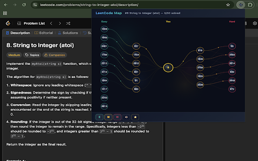 LeetCode Map :: Visualize nearest LeetCode problems on an interactive map