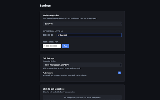 ConnectWare Hub :: Click-to-call and screen pop for ConnectWare UCaaS