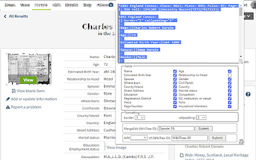WikiTree BEE (Preview) :: Enhance your WikiTree experience with WikiTree Browser Extension Extras: WikiTree BEE