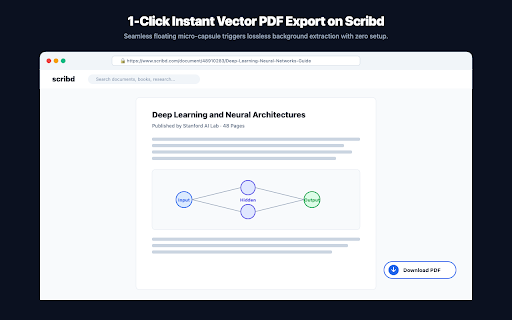 DocLift: Scribd Document Saver & Clean PDF Exporter :: Save publicly accessible Scribd documents into clean, vector, high-fidelity PDFs in one click.