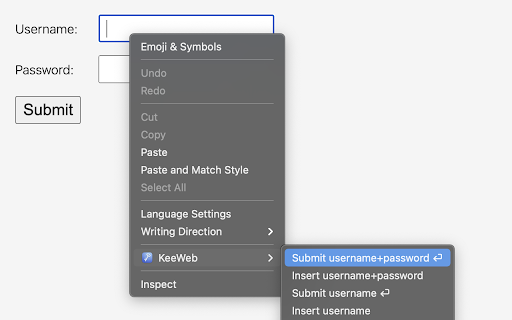 KeeWeb Connect :: Password autofill for KeeWeb