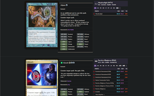 Jank Scryfall Enhancer :: Add a check mark to cards on the Jank Bulk list while browsing Scryfall