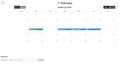 DateHappy :: Transforme datas em celebrações! Um calendário visual que usa GIFs e animações para tornar seus lembretes mais humanos e divertidos.