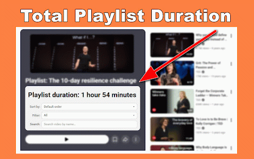 YouTube Playlist Length :: Check YouTube Playlist Length calculator extension to see duration, sort, search and calculate yt playlist time with this analyzer.