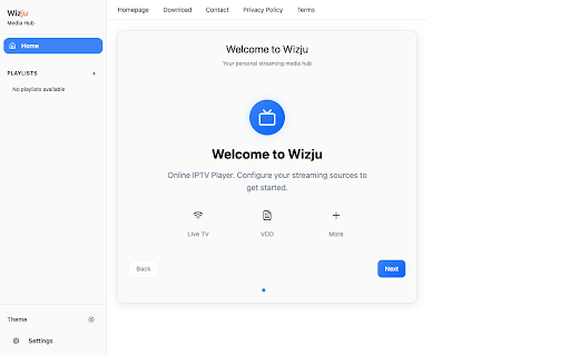 Wizju IPTV Player :: A modern IPTV player built with Vue.js.