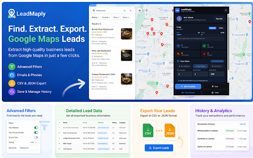 LeadMaply :: Collect local B2B leads from Google Maps
