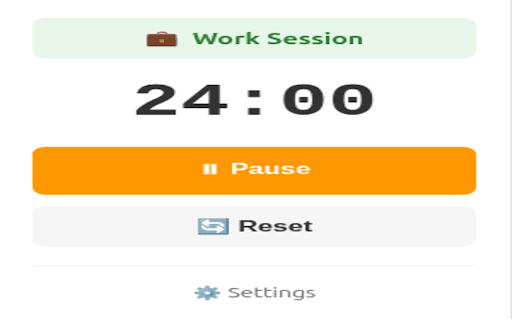 Pomodoro Timer - Focus Toolbar :: Simple Pomodoro timer in your toolbar. 25 min work / 5 min break.