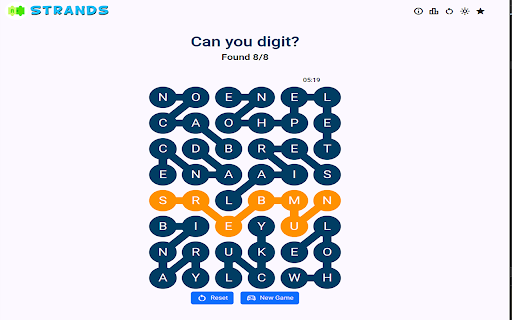 Strands Unlimited :: Strands Unlimited Puzzle Game.