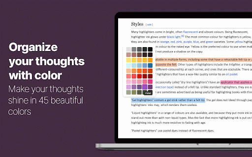 GlowText: Web Text Highlighter :: Highlight and save interesting or useful text from any webpage with a single click.
