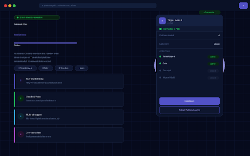Trigger Event AI :: Automates order status changes on Turkish food delivery platforms