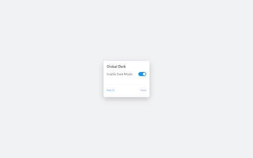 Global Dark :: Intelligent dark mode for every website.