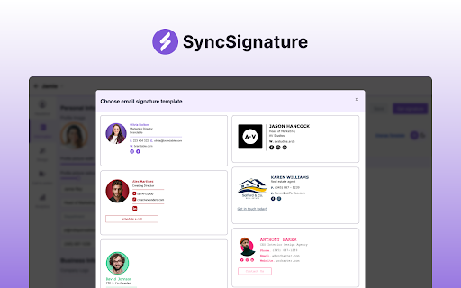 SyncSignature Email Signature Manager :: SyncSignature offers email signature management software for businesses to standardize company email signatures.