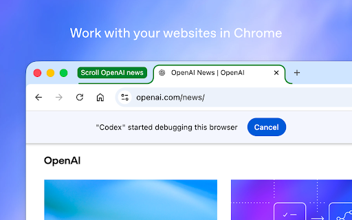 Codex :: Control Chrome with Codex.