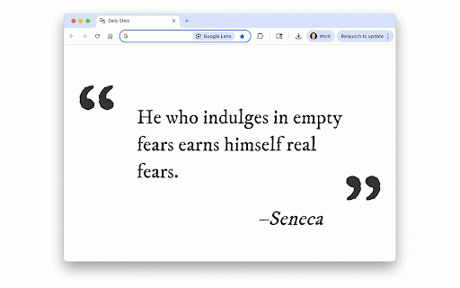 Daily Stoic :: Inspiration every time you open a tab