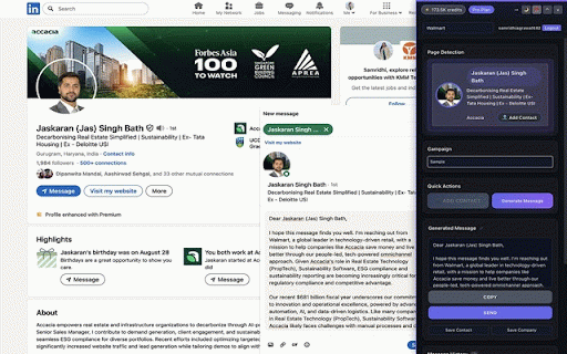 CloseADeal Assistant :: Extract contacts and generate personalized messages directly from LinkedIn and company websites