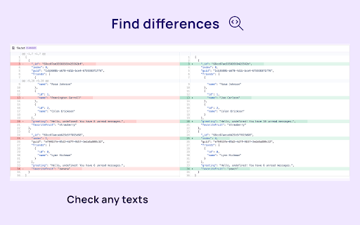 Text Compare — Diff Checker :: Online Text Compare — Diff Checker: Compare two texts, code or files to find the difference between them.