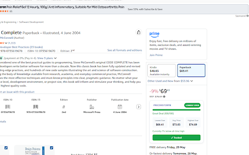 PriceHistoryX :: Price history charts & deal alerts for Amazon, Walmart, Target, and Best Buy.