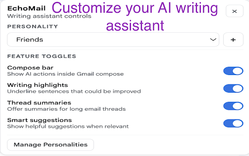 ToneMail — AI Gmail Assistant :: Write Gmail replies that actually sound like you, not AI.