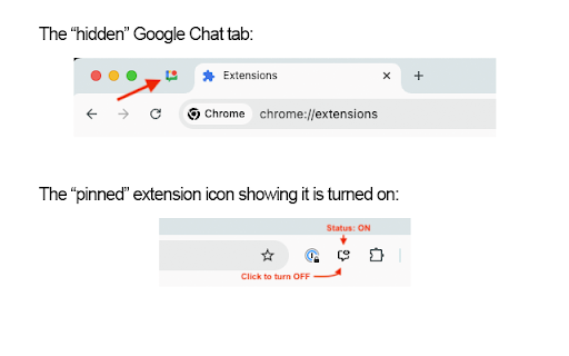 Google Chat Background Notifier :: Keeps a configurable chat tab pinned on a single window at any time Chrome is running.