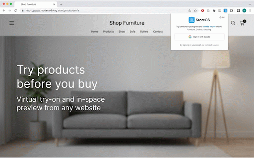StoreOS Live - Virtual Try-On :: Try on clothes and decor instantly with AI. Right-click any item to see how it looks on you.
