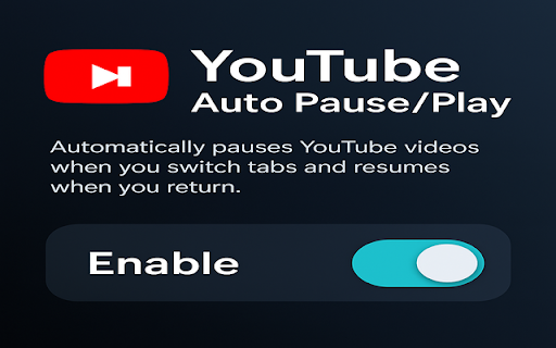 YouTube Auto Pause/Play :: Pause YouTube video when switching tabs, resume when returning.