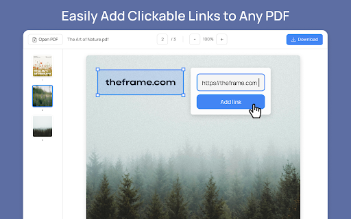 Add Link to PDF :: Use Add Link to PDF – add hyperlink to PDF document with go-to-page navigation and external link support to enhance any PDF file.