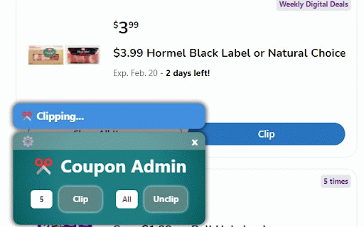 Coupon Admin :: Coupon Admin is a tool to automatically clip digital coupons to help you save time and spend less!