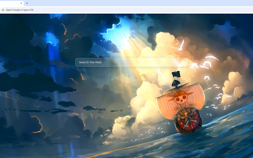 The Thousand Sunny One Piece Live Wallpaper :: The Thousand Sunny sailing the ocean under a dramatic, sunlit cloudy sky surrounded by seagulls.