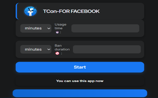 TCon – Facebook Time Controller | Limit Usage & Stay Focused :: Control your Facebook usage and stay focused