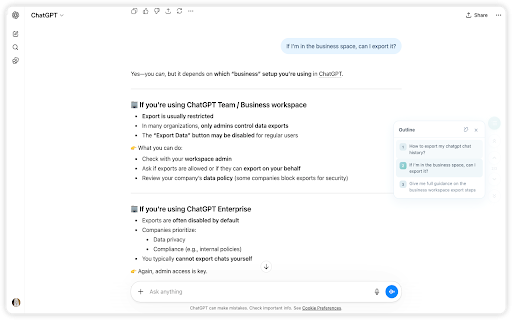 ChatDot - AI 对话导航 :: 为 ChatGPT、Gemini、Claude 和豆包添加右侧导航栏与消息大纲,快速定位历史提问并预览上下文。