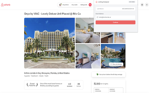 AI Powered Airbnb Listing Analyzer :: AI-generated analysis for any Airbnb listing with one click