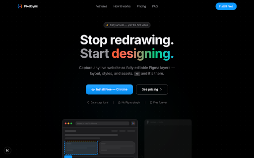 PixelSync - Web to Figma in One Click :: Capture any web page to Figma with pixel-perfect accuracy