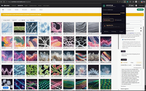 Automeda – Auto Metadata for Stock Photos :: Auto-generate titles, descriptions & keywords for Adobe Stock and Shutterstock using AI. Save hours of manual tagging.