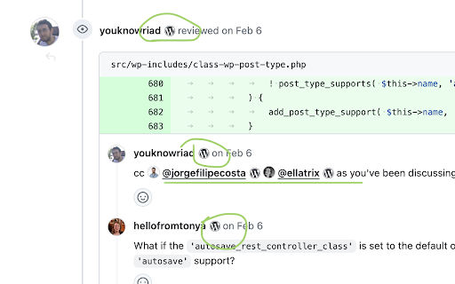 WordPressers on GitHub :: Show WordPress.org profiles for users on GitHub.