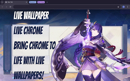 Genshin Impact Raiden Shogun Gameograf :: Step into the electrifying world of Raiden Shogun and illuminate your Chrome tabs with her unparalleled power! ⚡🌸