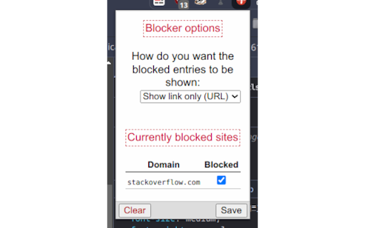 Blocklist :: Blocks some domains in Search Results