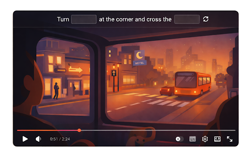 Lingo Gapfy: Train Your Ear with YouTube Subtitles :: Turn YouTube subtitles into interactive gap-fill listening practice.