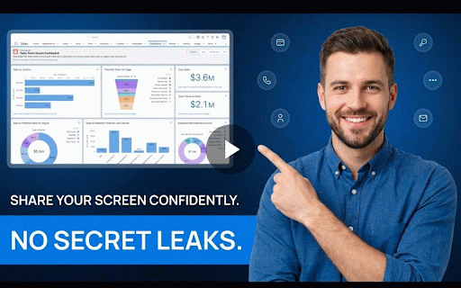 Privacy Screen Blur :: Blur sensitive info on any website. Surgical element picker, drag-area shields, and a flashlight global blur. 100% private.
