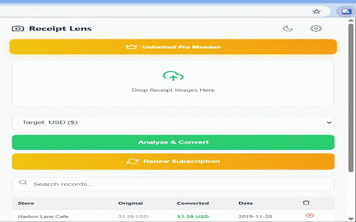 Receipt Lens AI :: Scan receipts with AI and export your expenses to Excel or CSV.
