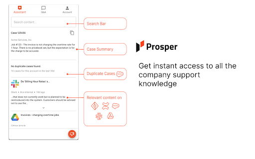 Prosper Real Time Assistant :: Chrome extension to assist CX agents with real time guidance.