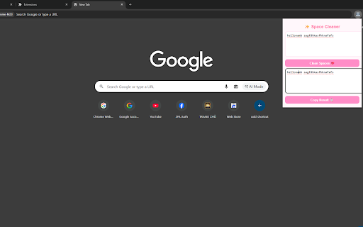 Cute Whitespace Cleaner :: Remove extra spaces from your text instantly.