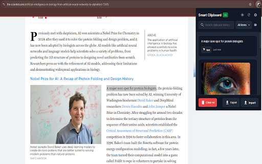 Smart Clipboard Manager :: A smart clipboard manager that helps you organize and access your clipboard history.