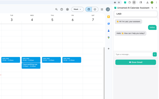 LAIzi :: Wasting time planning out your week? LAIzi is your newest AI scheduling companion to help you get more time out of your days!