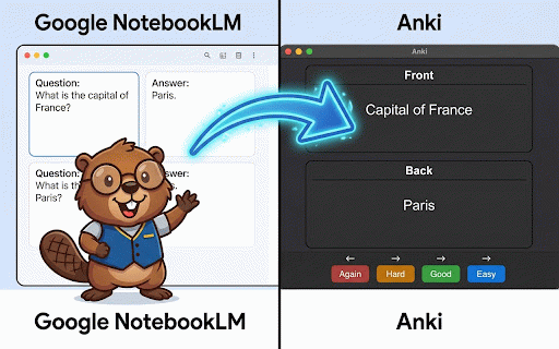 Study Cycle Bridge - NotebookLM to Anki :: Syncs flashcards from NotebookLM to Anki using AnkiConnect.